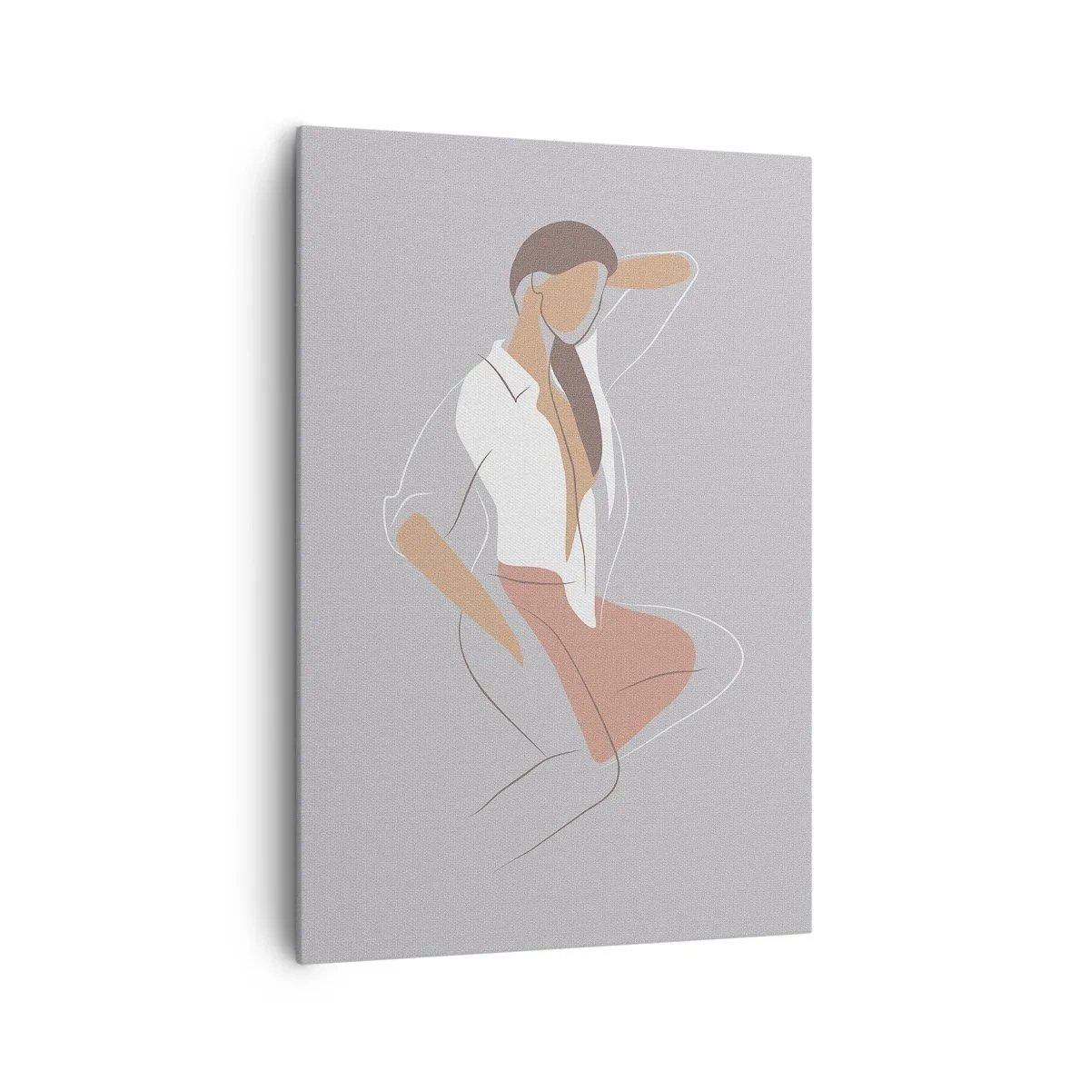 Schilderen op canvas - Omtrek van gracieusheid - 70x100 cm