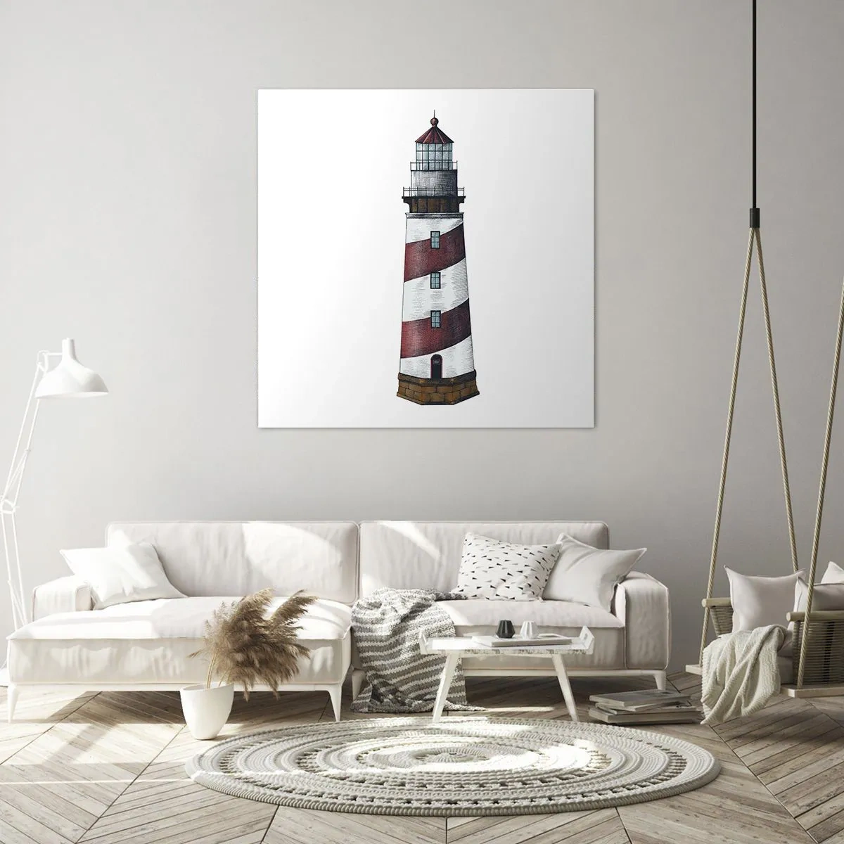 Schilderen op canvas - Altijd op zijn hoede - 30x30 cm