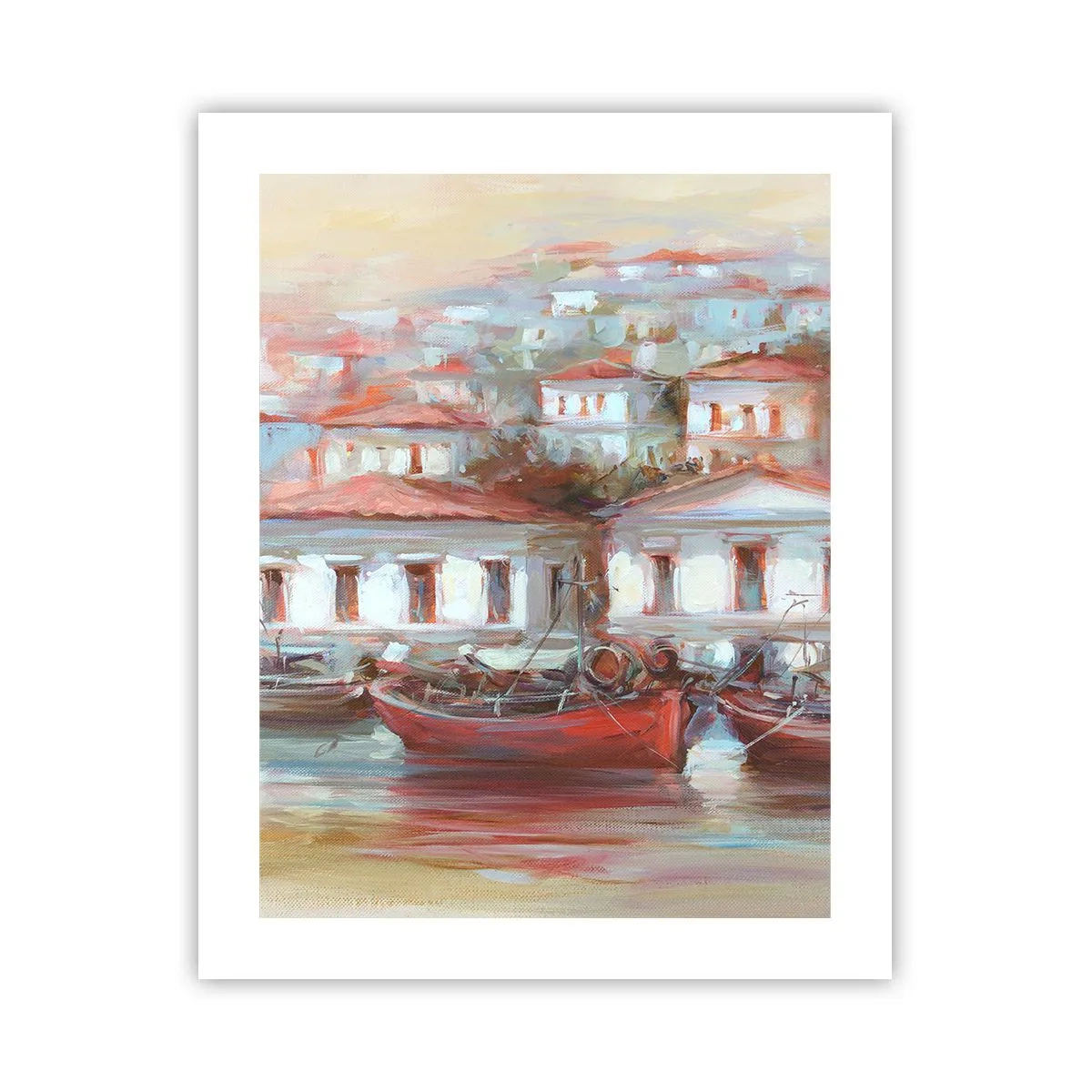 Poster - Gelukkige stad - 40x50 cm