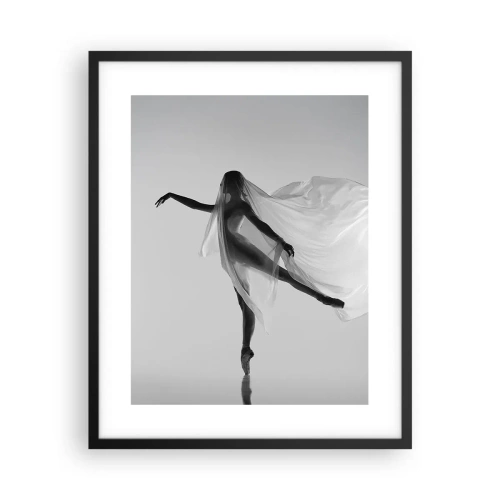 Poster in een zwarte lijst - Lichtheid en gratie - 40x50 cm
