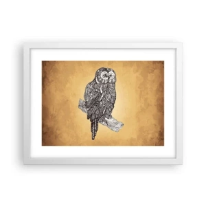 Poster in een witte lijst - Ingewikkelde ornamenten van wijsheid - 40x30 cm