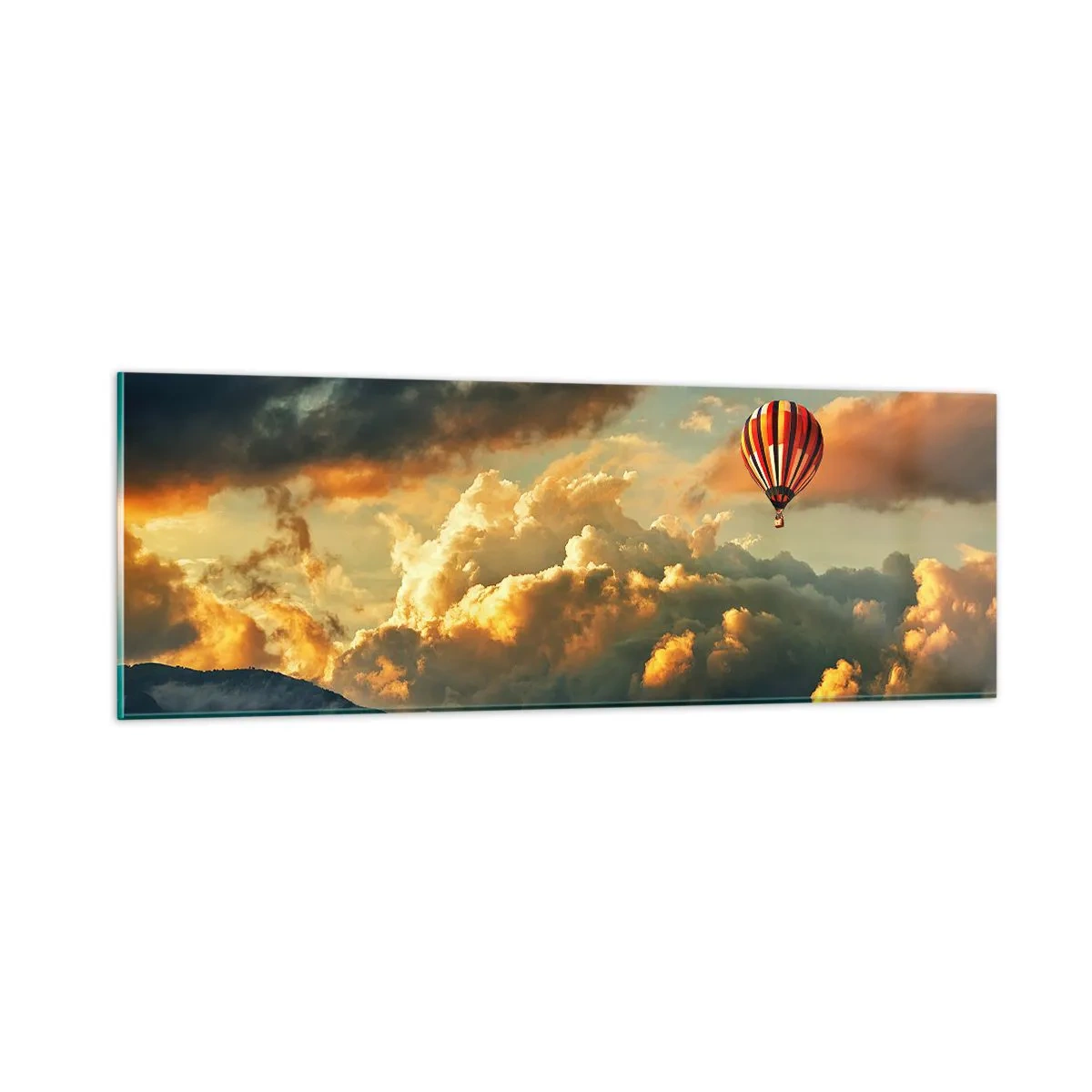 Schilderen op glas - Ik vlieg omdat ik dat wil - 90x30 cm