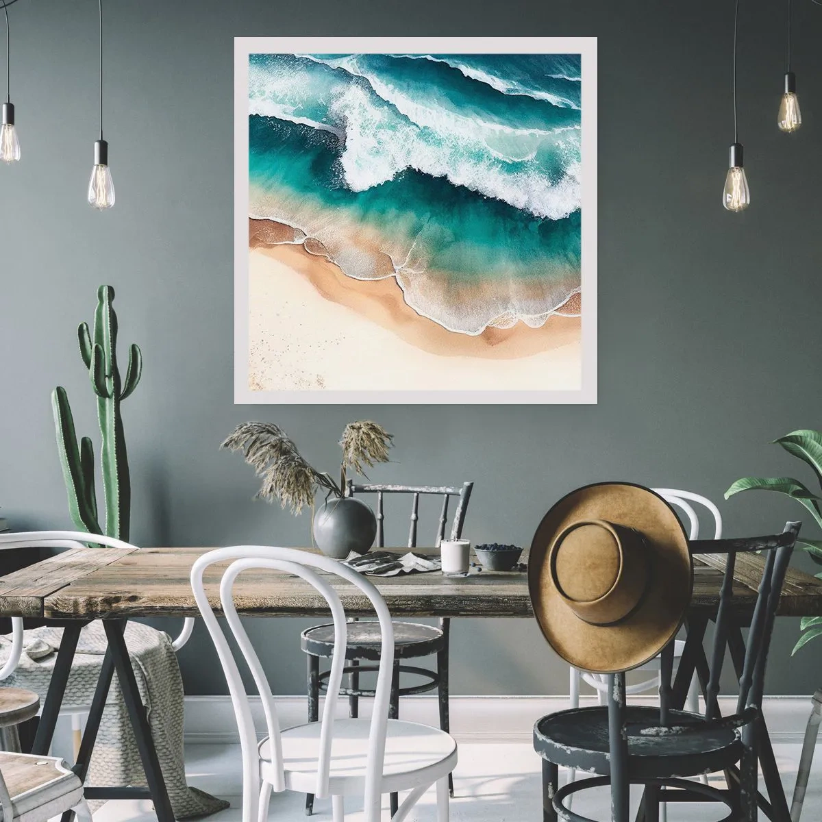 Poster - De eeuwige ontmoeting - 60x60 cm