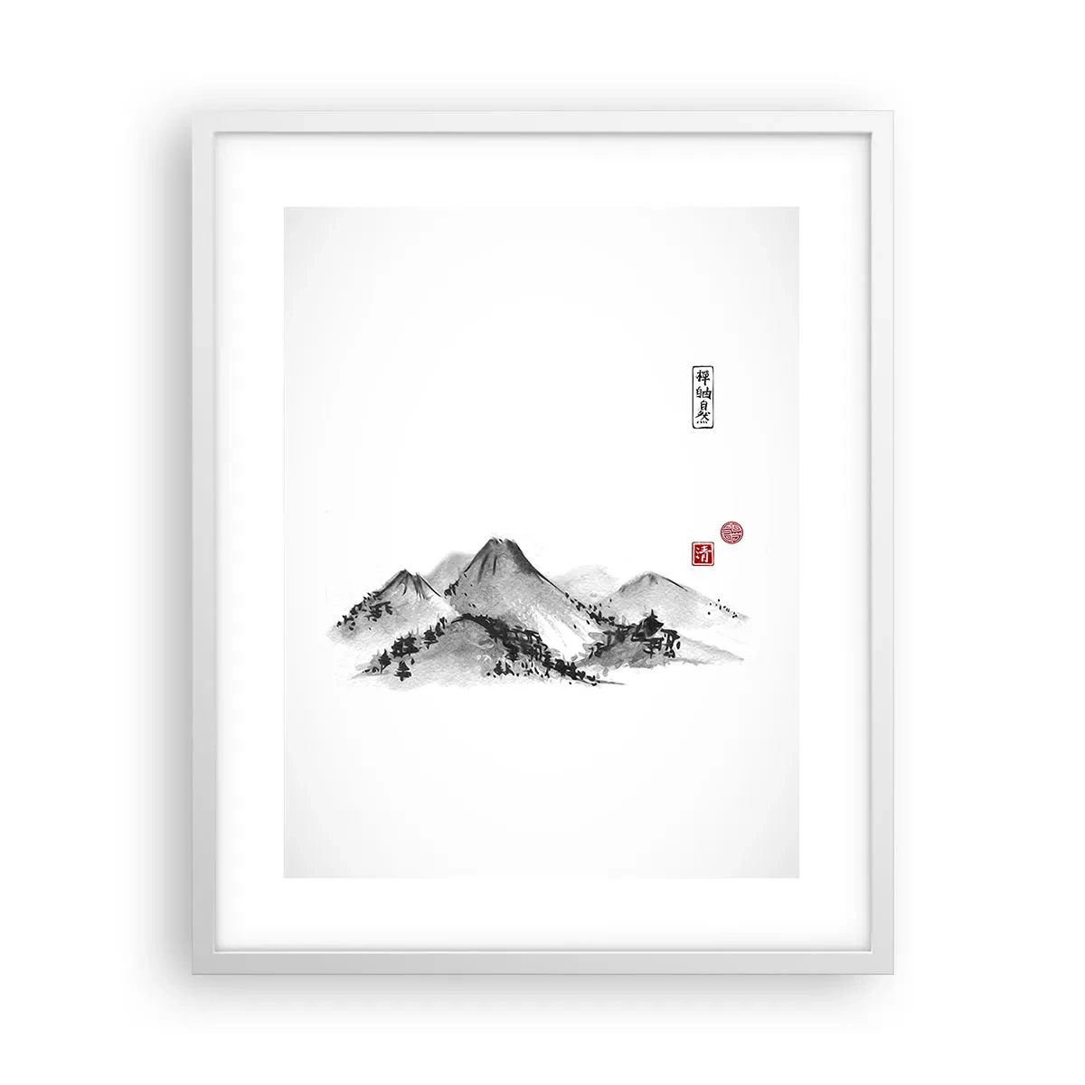 Poster in een witte lijst - Oneindige verte - 40x50 cm