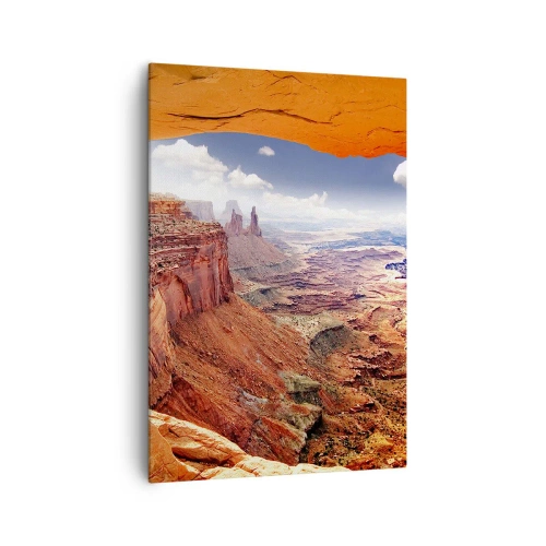 Schilderen op canvas - Door de natuur zelf gebeeldhouwd - 70x100 cm