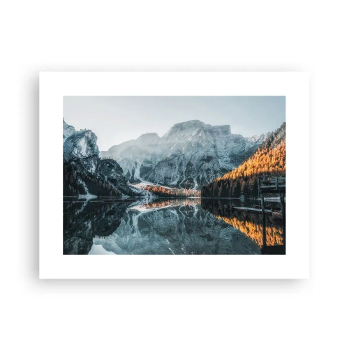 Poster - Spiegel landschap - 40x30 cm