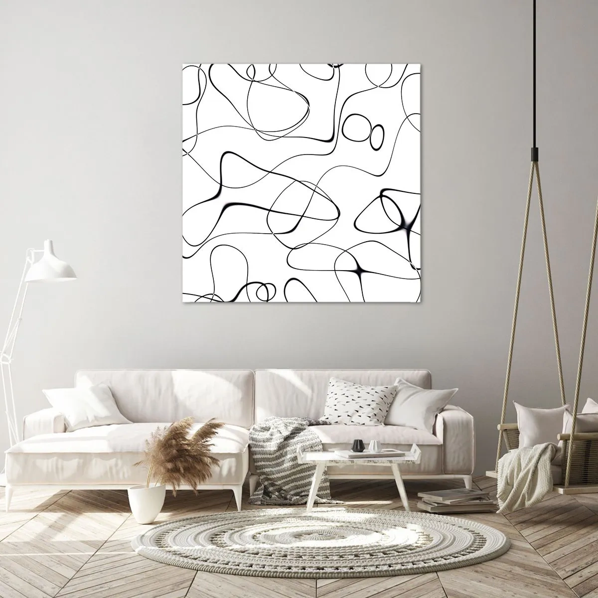 Schilderen op canvas - Levenspaden, wisselvalligheden - 30x30 cm