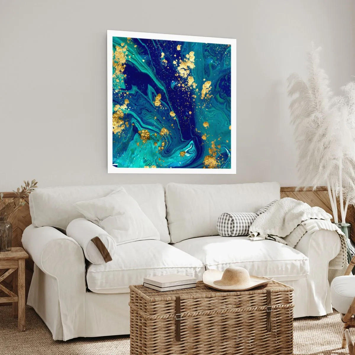 Poster - De bloemblaadjes van de zon - 50x50 cm