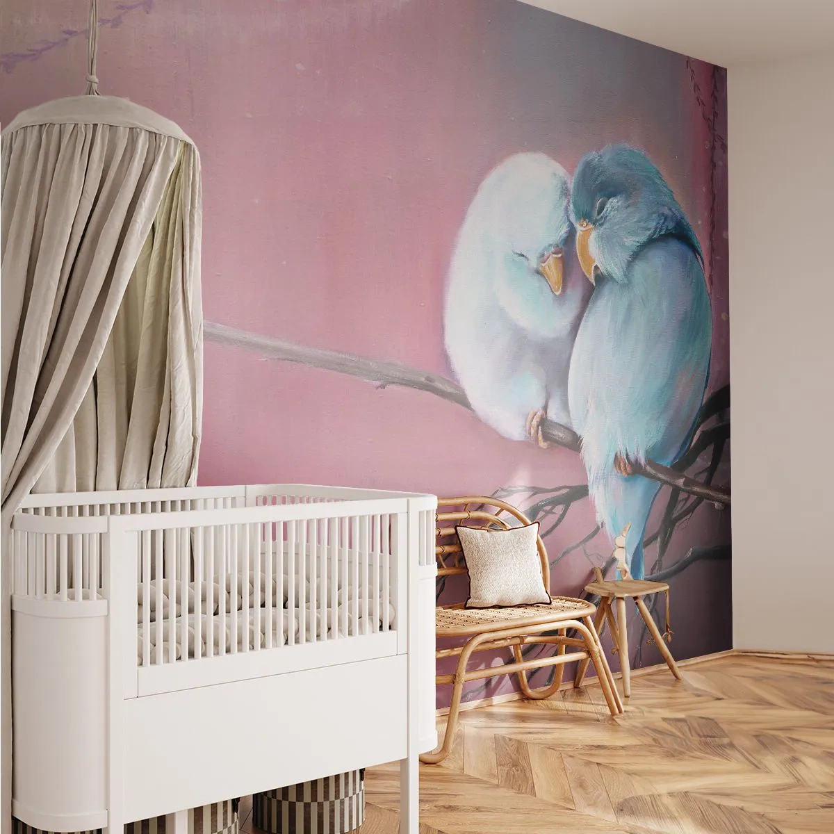 Zelfklevend Fotobehang Deluxe Sticker - Wat kan ik hier toevoegen? ... - Vogels, Natuur, Deel - 200x140 cm