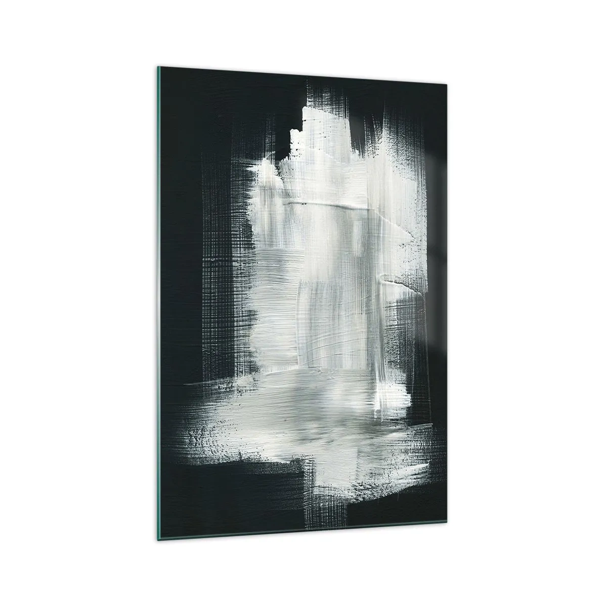 Schilderen op glas - Geweven van verticaal en horizontaal - 70x100 cm