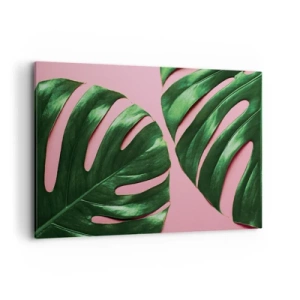 Schilderen op canvas - Groene rendez-vous - 120x80 cm