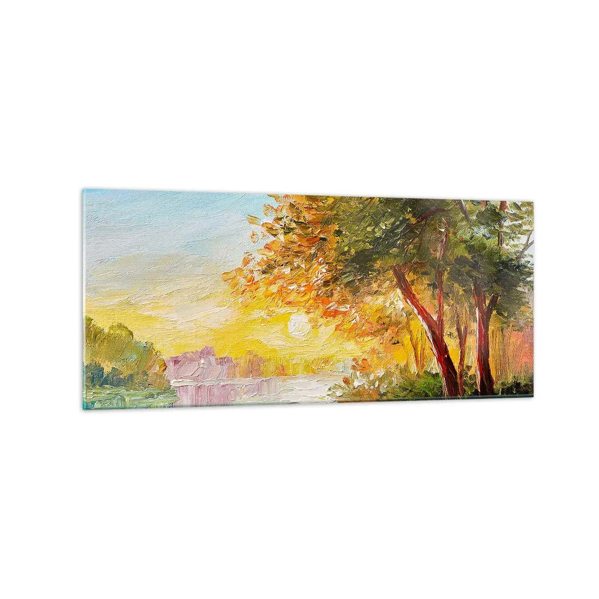 Schilderen op glas - Et in Arcadia ego - 120x50 cm