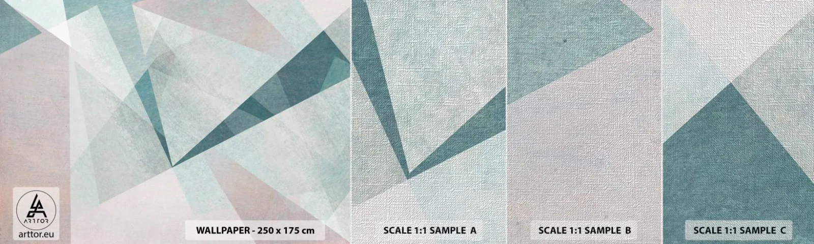 Fotobehang Monster Premium Canvas - Makkelijk maar dynamisch - Abstractie, Deel, Modern patroon - 100x30 cm