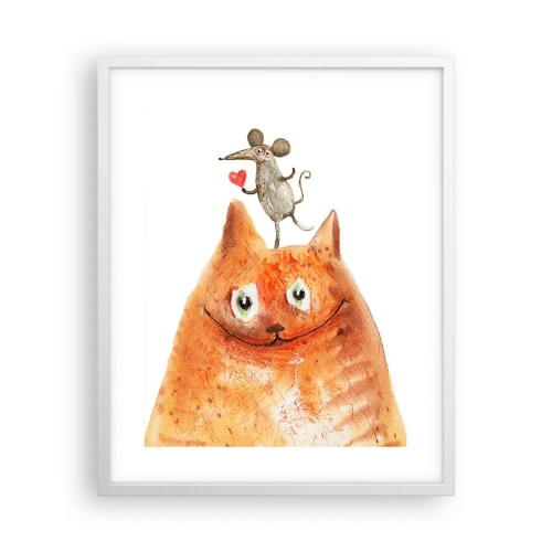 Poster in een witte lijst - De paradoxen van de liefde - 40x50 cm