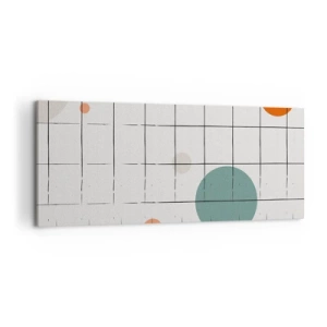 Schilderen op canvas - Gevangen. Wij of zij? - 100x40 cm