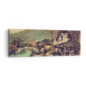 Schilderen op canvas - Het leven als een rijkdom aan grijs - 90x30 cm