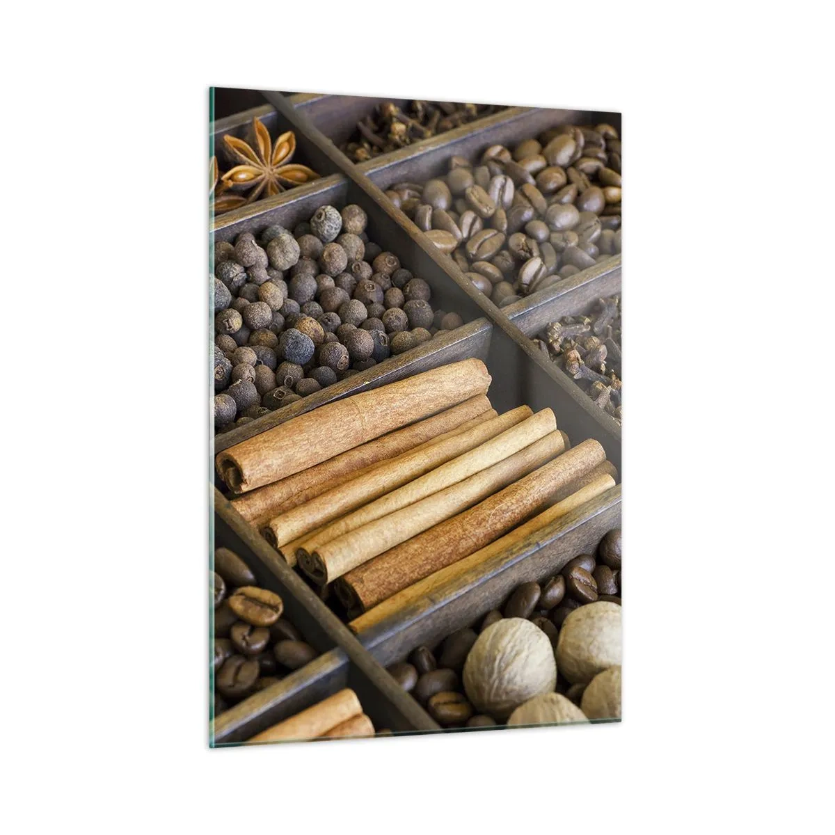 Schilderen op glas - Een schatkist aan aroma's - 50x70 cm