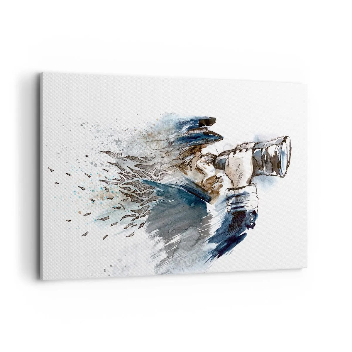 Schilderen op canvas - Tien op de schaal van Beaufort! - 120x80 cm