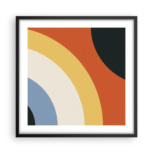 Poster in een zwarte lijst - Naar mezelf toe - 50x50 cm