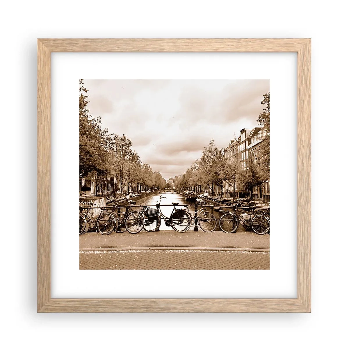 Een poster in een licht eiken lijst - Hollandse sfeer - 30x30 cm