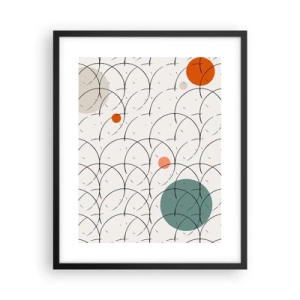 Poster in een zwarte lijst - In de pop-art-sfeer - 40x50 cm