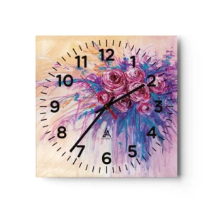 Wandklok - Klok - Rozenfontein - 40x40 cm