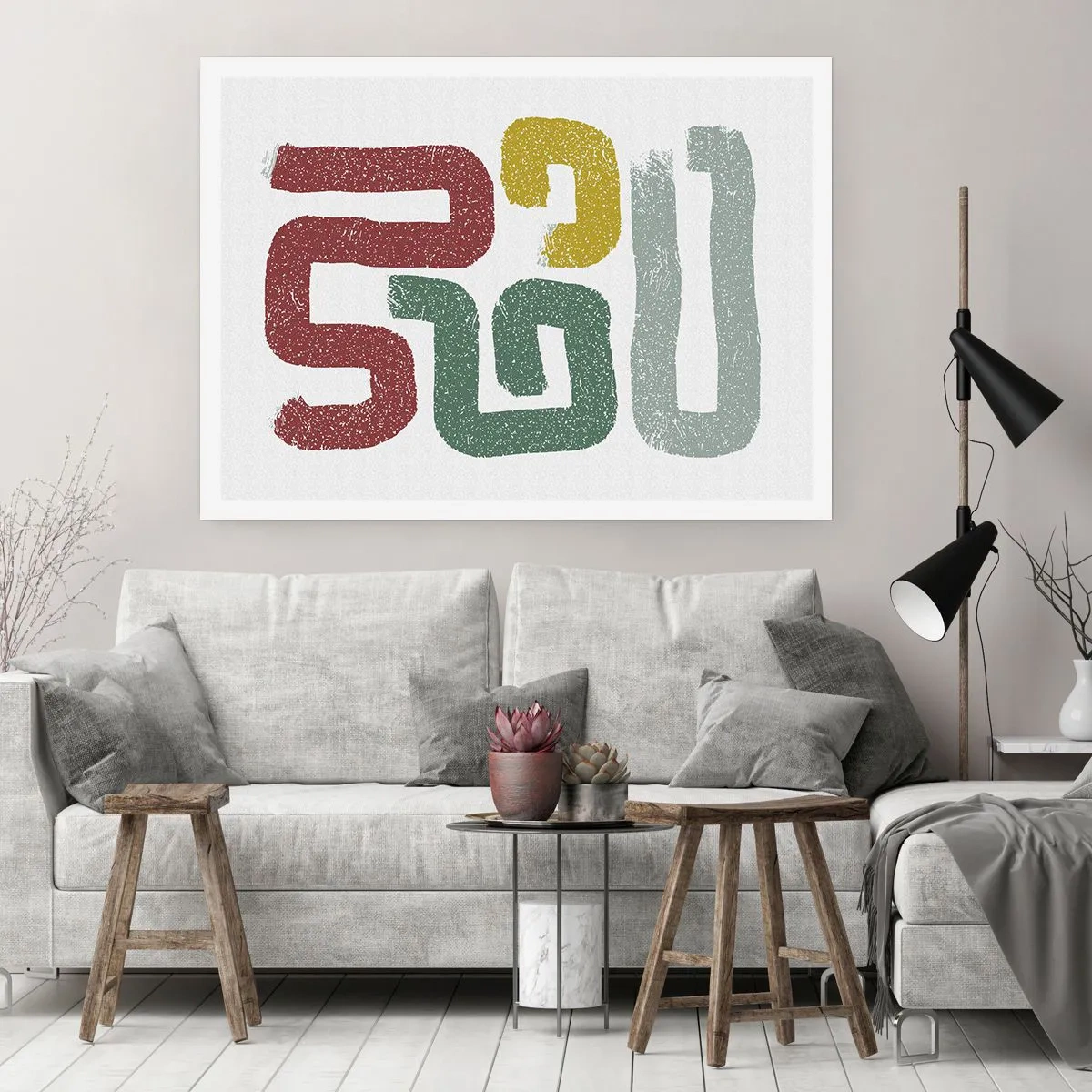 Poster - In een onbekende taal - 100x70 cm