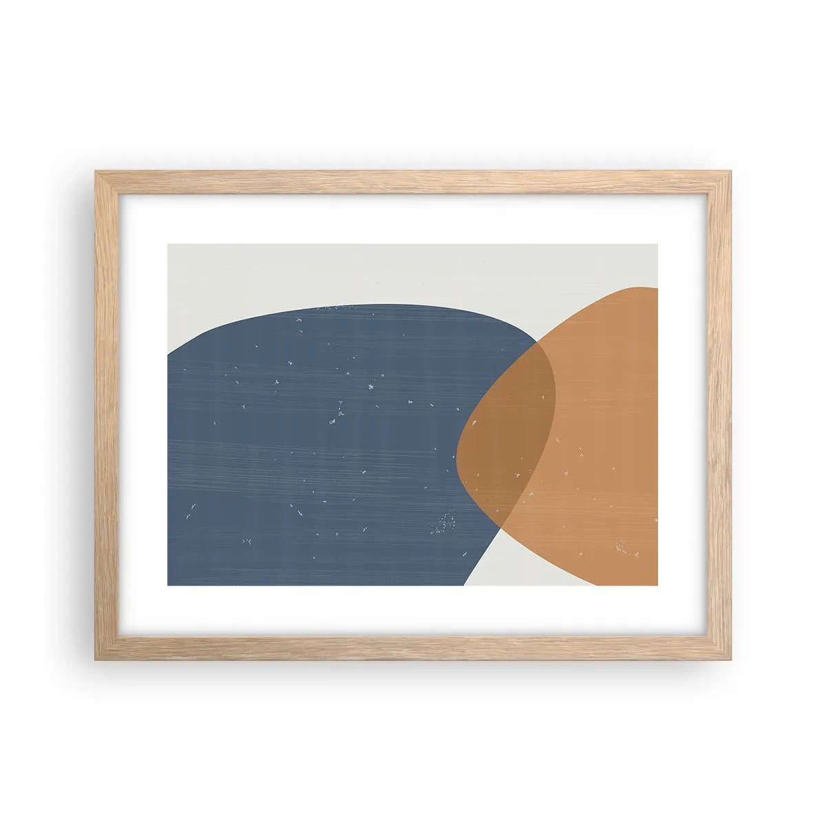 Een poster in een licht eiken lijst - Ovalen en invloeden - 40x30 cm