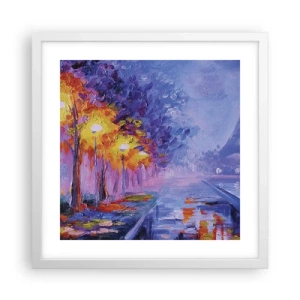 Poster in een witte lijst - Een droomwandeling - 40x40 cm