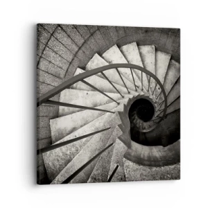 Schilderen op canvas - De trap op, de trap af - 30x30 cm
