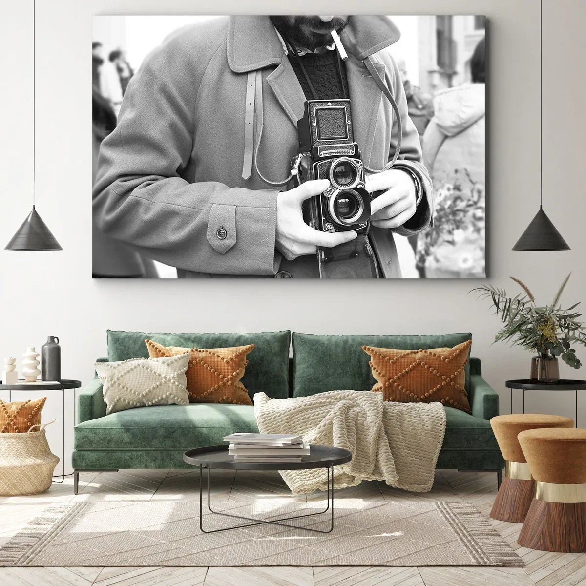 Schilderen op canvas - Retro stijl - 120x80 cm