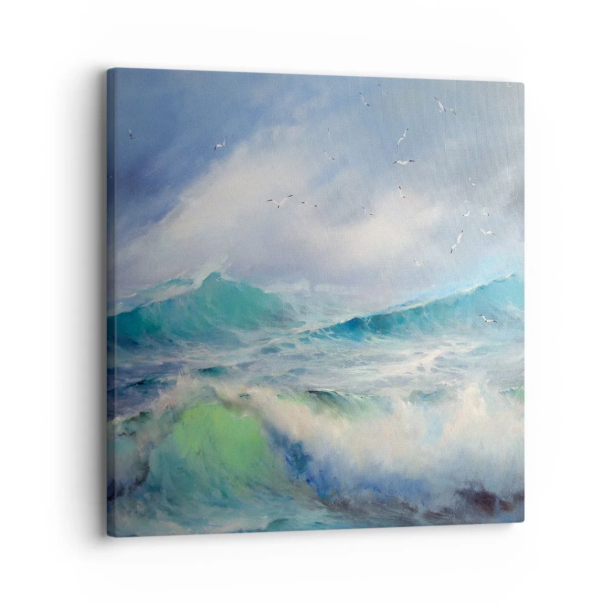 Schilderen op canvas - 'De wervelwind huilde van triomf...' - 30x30 cm