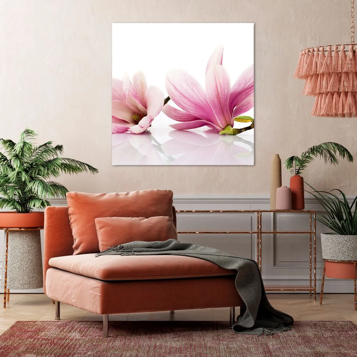 Schilderen op canvas - Delicaat als een lentebriesje - 40x40 cm