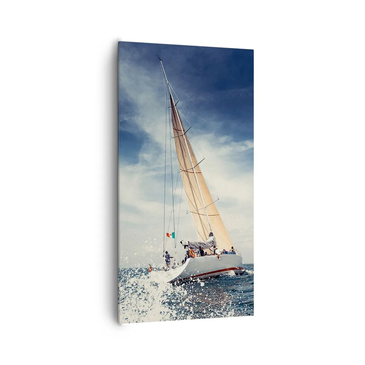 Schilderen op canvas - Ze halen ons niet in! - 65x120 cm