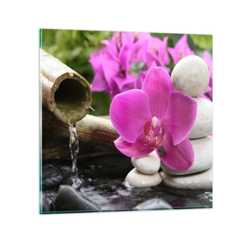 Schilderen op glas - Je bent al aan het rusten - 40x40 cm