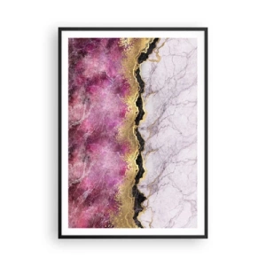 Poster in een zwarte lijst - Op de grens - 70x100 cm
