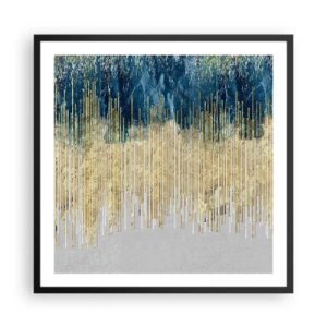 Poster in een zwarte lijst - Vergulde grens - 60x60 cm