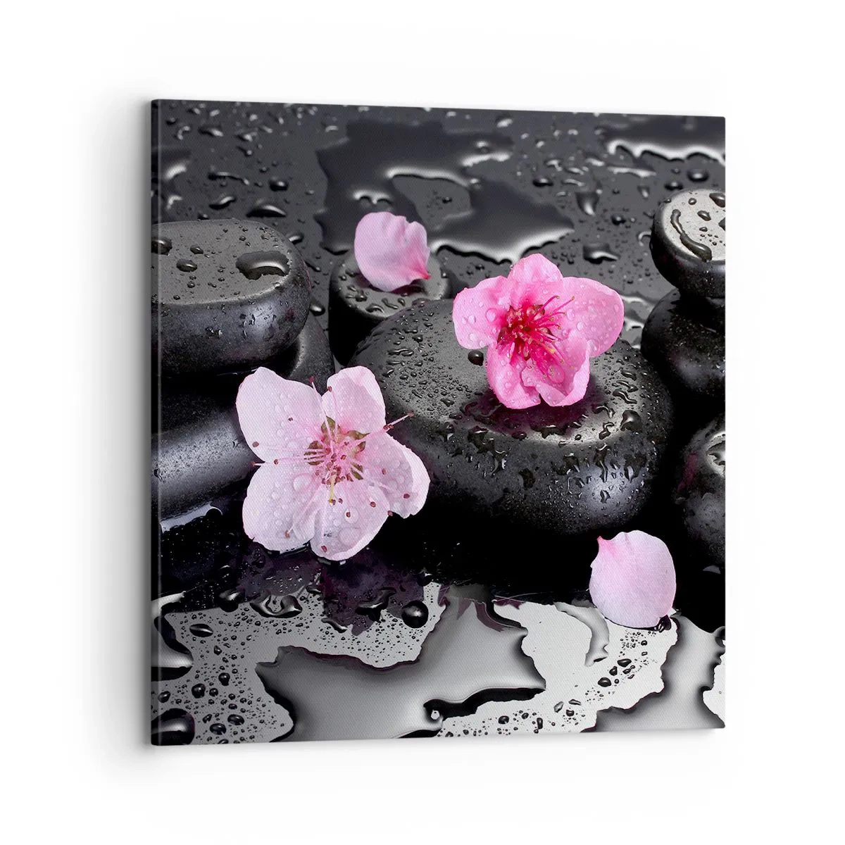 Schilderen op canvas - En de steen valt uit het hart - 70x70 cm