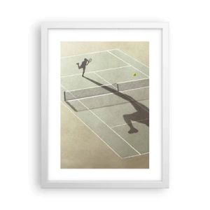 Poster in een witte lijst - Jezelf overwinnen - 30x40 cm