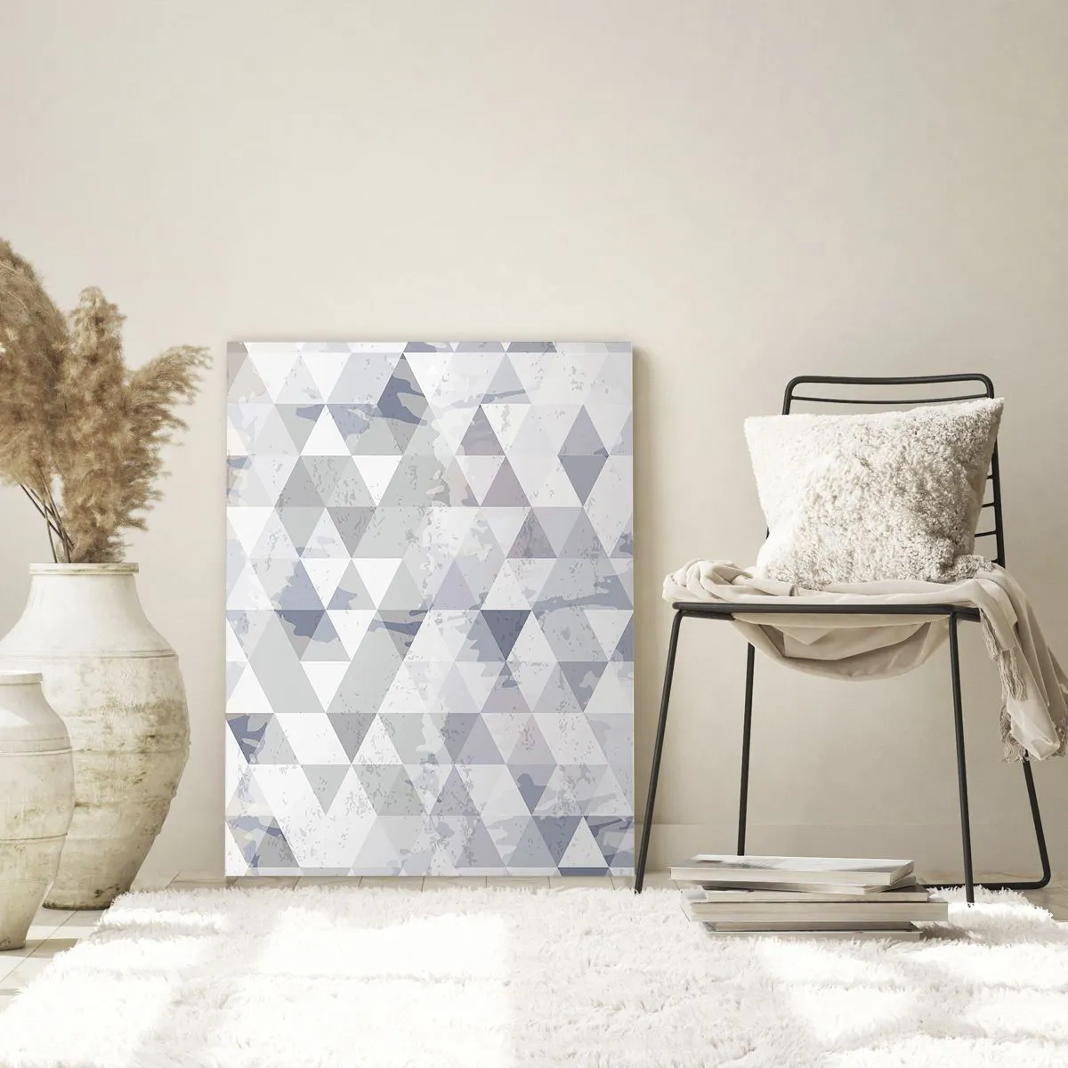 Schilderen op glas - In ritme op drie - 80x120 cm