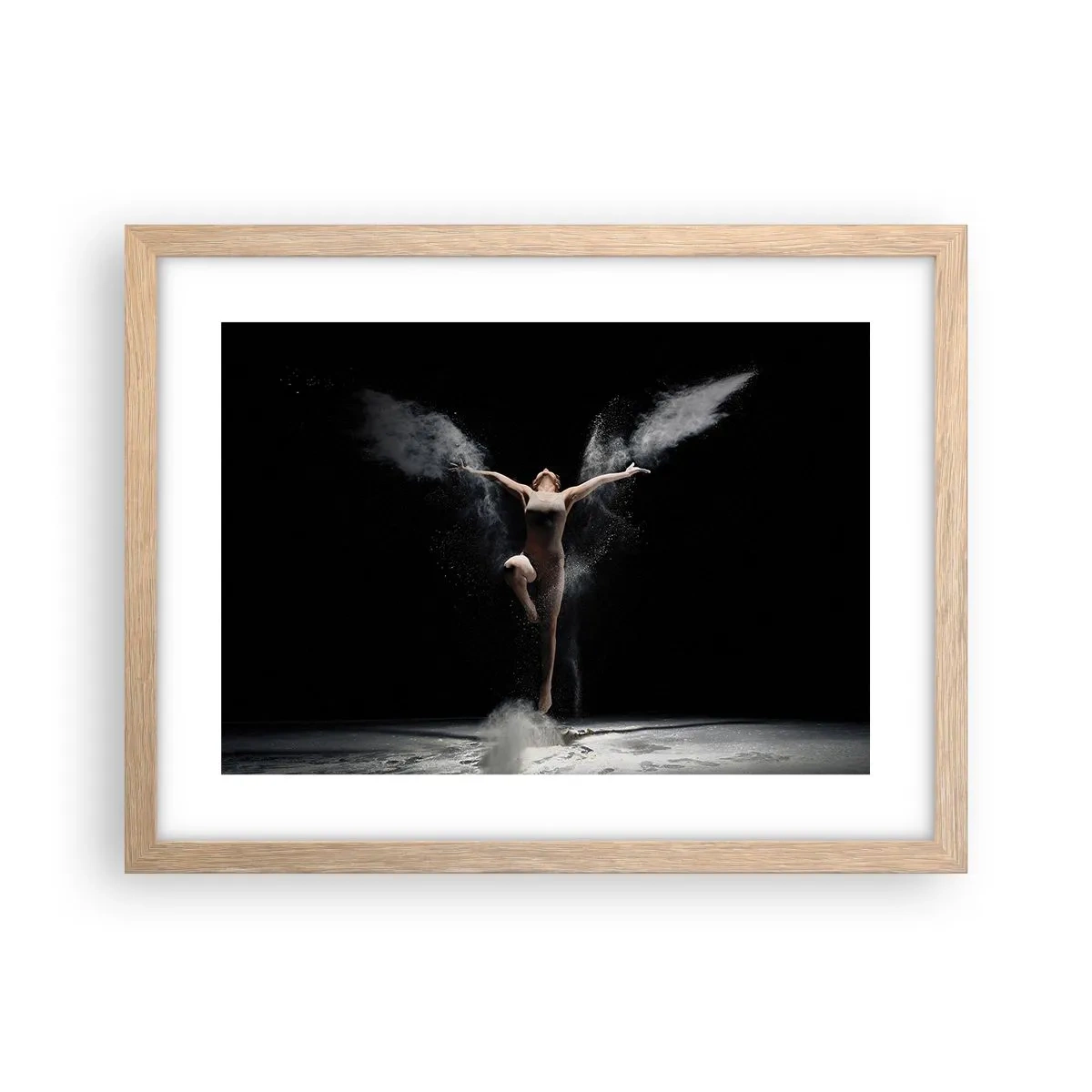 Een poster in een licht eiken lijst - Elfen bestaan - 40x30 cm