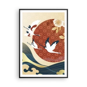 Poster in een zwarte lijst - Japans sprookje - 70x100 cm