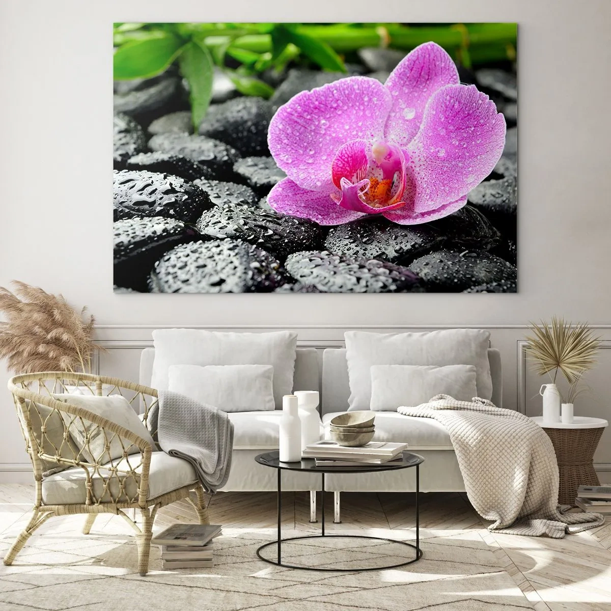 Schilderen op glas - Als een open hart - 120x80 cm