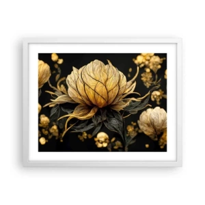 Poster in een witte lijst - Subtiele kwetsbaarheid - 50x40 cm