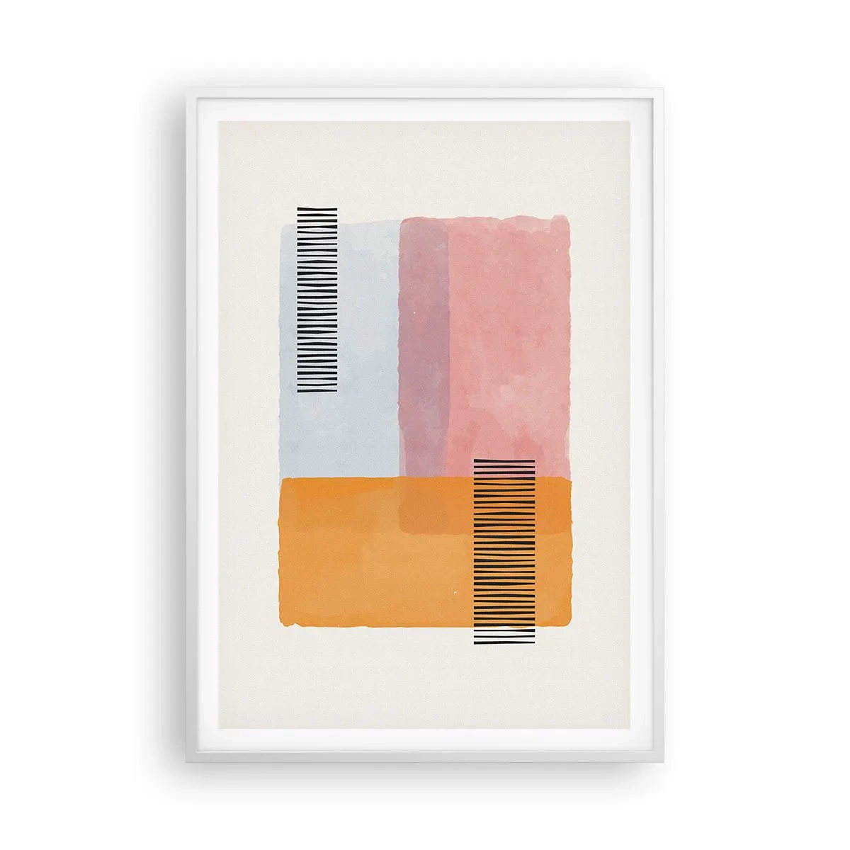 Poster in een witte lijst - Van hoek tot hoek - 70x100 cm