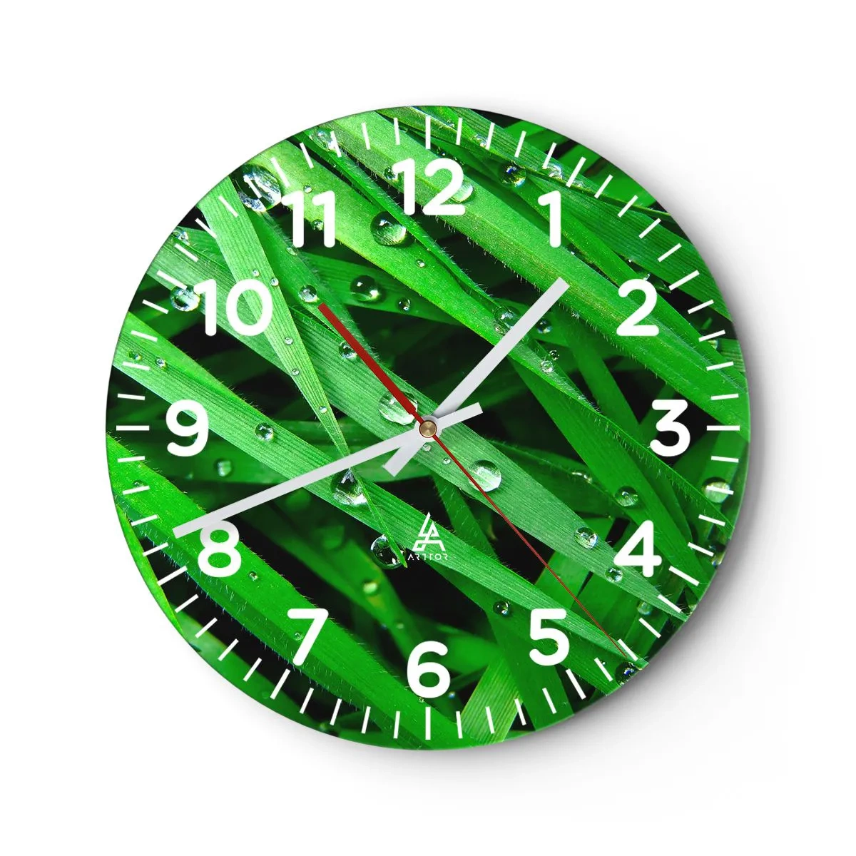 Wandklok - Klok - Speel groen - 40x40 cm