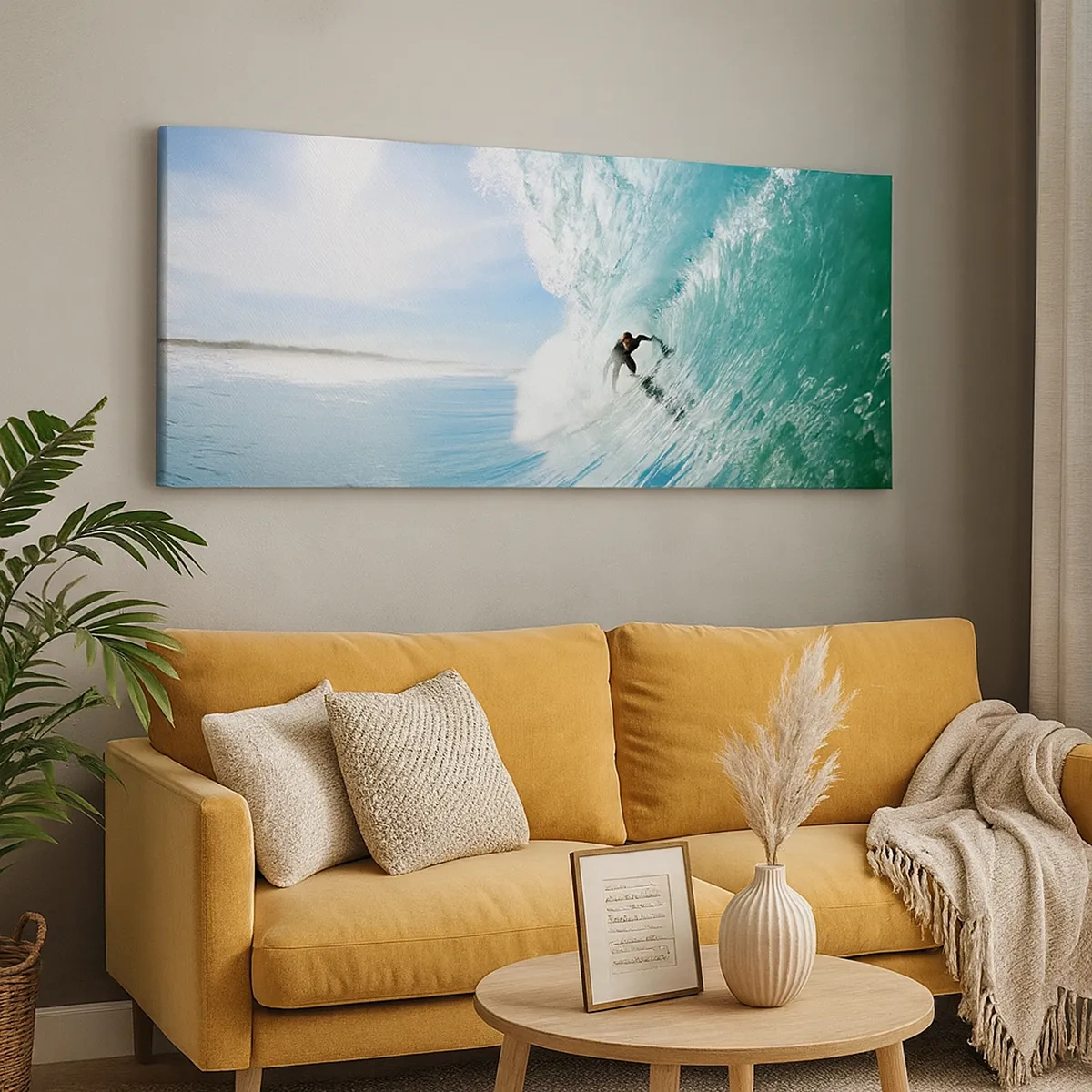 Schilderen op canvas - Altijd op de golf - 30x30 cm