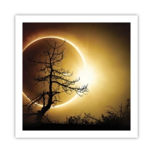 Poster - Totale zonsverduistering - 60x60 cm