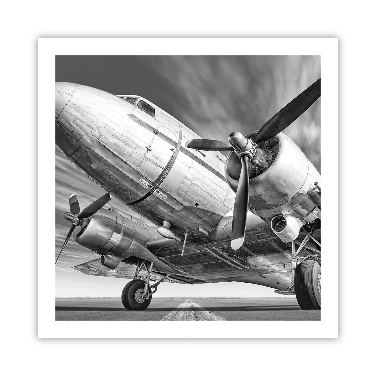 Poster - Altijd klaar om te vliegen - 60x60 cm