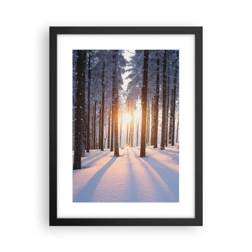 Poster in een zwarte lijst - Duidelijk in zwart-wit - 30x40 cm